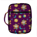 Cute Cartoon Virgo Pattern Print Front Pocket Bible Bag