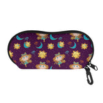 Cute Cartoon Virgo Pattern Print Glasses Case