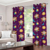 Cute Cartoon Virgo Pattern Print Grommet Curtains