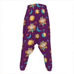Cute Cartoon Virgo Pattern Print Hammer Pants