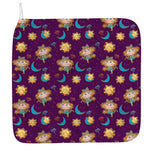 Cute Cartoon Virgo Pattern Print Hand Towel