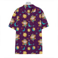Cute Cartoon Virgo Pattern Print Hawaiian Shirt