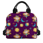 Cute Cartoon Virgo Pattern Print Insulated Lunch Bag