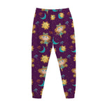 Cute Cartoon Virgo Pattern Print Jogger Pants