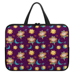 Cute Cartoon Virgo Pattern Print Laptop Sleeve With Handle