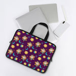 Cute Cartoon Virgo Pattern Print Laptop Sleeve With Handle