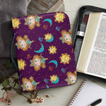 Cute Cartoon Virgo Pattern Print Leather Bible Cover