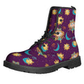 Cute Cartoon Virgo Pattern Print Lace-Up Boots