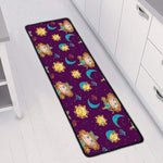Cute Cartoon Virgo Pattern Print Long Kitchen Mat