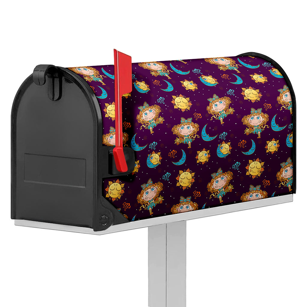 Cute Cartoon Virgo Pattern Print Mailbox Cover