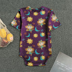 Cute Cartoon Virgo Pattern Print Men's Bodysuit