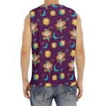Cute Cartoon Virgo Pattern Print Men's Fitness Tank Top