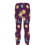 Cute Cartoon Virgo Pattern Print Men's leggings