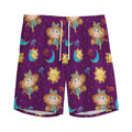 Cute Cartoon Virgo Pattern Print Men's Athletic Shorts