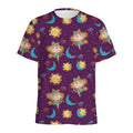 Cute Cartoon Virgo Pattern Print Men's Athletic T-Shirt