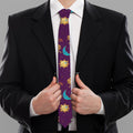 Cute Cartoon Virgo Pattern Print Necktie