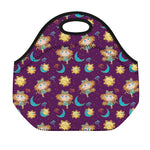 Cute Cartoon Virgo Pattern Print Neoprene Lunch Bag