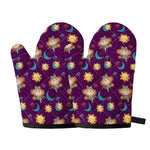 Cute Cartoon Virgo Pattern Print Oven Mitts