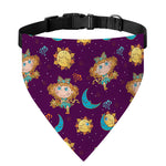 Cute Cartoon Virgo Pattern Print Over The Collar Dog Bandana