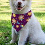 Cute Cartoon Virgo Pattern Print Over The Collar Dog Bandana