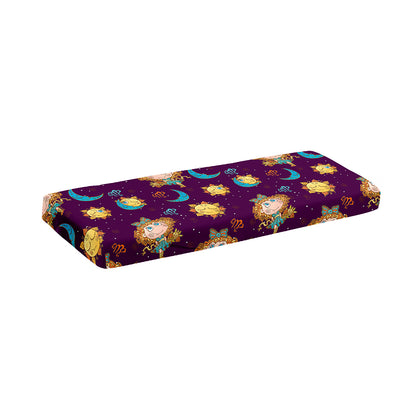 Cute Cartoon Virgo Pattern Print Piano Keyboard Cover