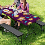 Cute Cartoon Virgo Pattern Print Picnic Table Cover