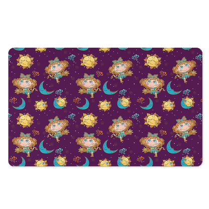 Cute Cartoon Virgo Pattern Print Polyester Doormat