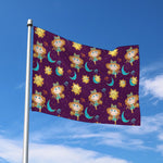 Cute Cartoon Virgo Pattern Print Polyester Flag