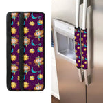 Cute Cartoon Virgo Pattern Print Refrigerator Handle Covers