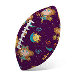 Cute Cartoon Virgo Pattern Print Rugby Ball
