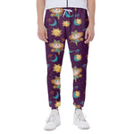 Cute Cartoon Virgo Pattern Print Scuba Joggers