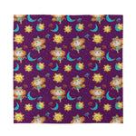 Cute Cartoon Virgo Pattern Print Silk Bandana