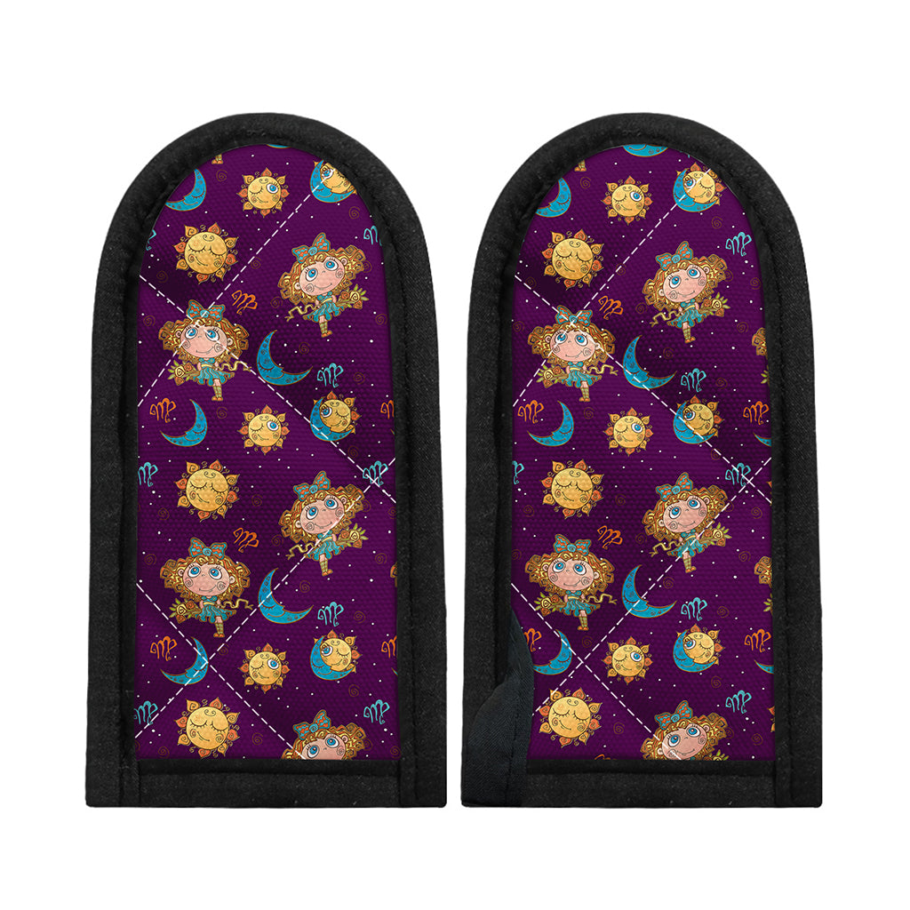 Cute Cartoon Virgo Pattern Print Skillet Handle Cover