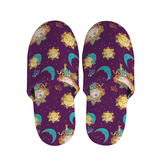 Cute Cartoon Virgo Pattern Print Slippers