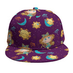 Cute Cartoon Virgo Pattern Print Snapback Cap