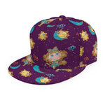 Cute Cartoon Virgo Pattern Print Snapback Cap