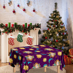 Cute Cartoon Virgo Pattern Print Tablecloth