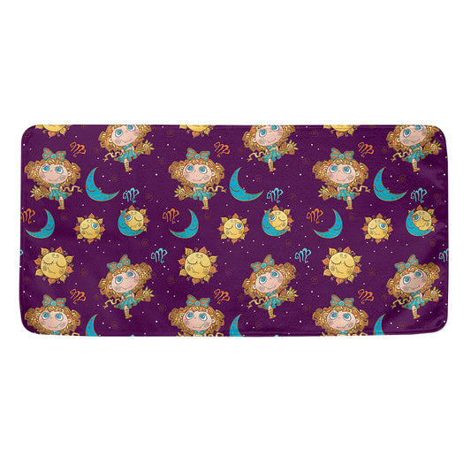 Cute Cartoon Virgo Pattern Print Towel