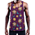 Cute Cartoon Virgo Pattern Print Men's Workout Tank Top