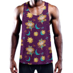 Cute Cartoon Virgo Pattern Print Training Tank Top