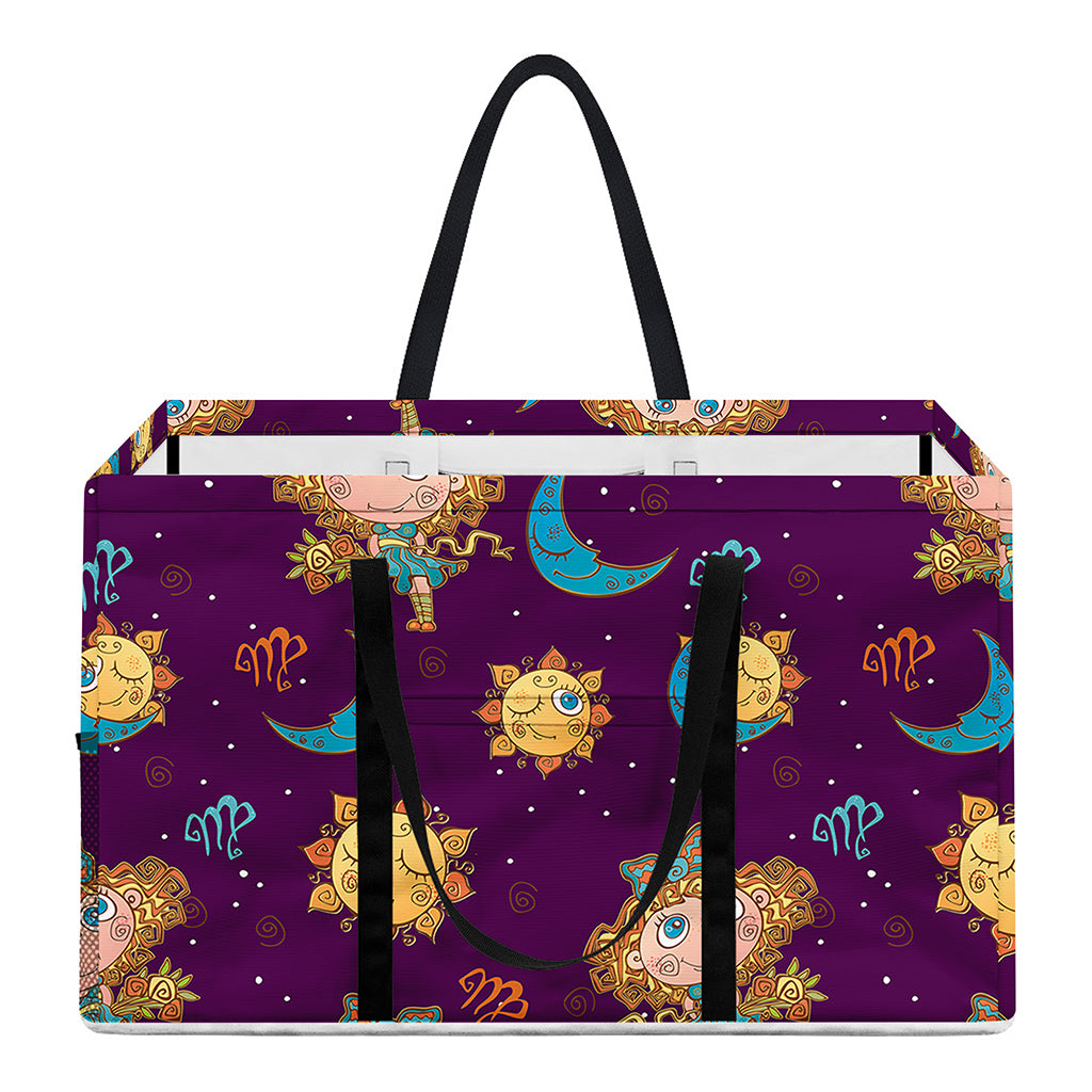 Cute Cartoon Virgo Pattern Print Utility Tote Bag