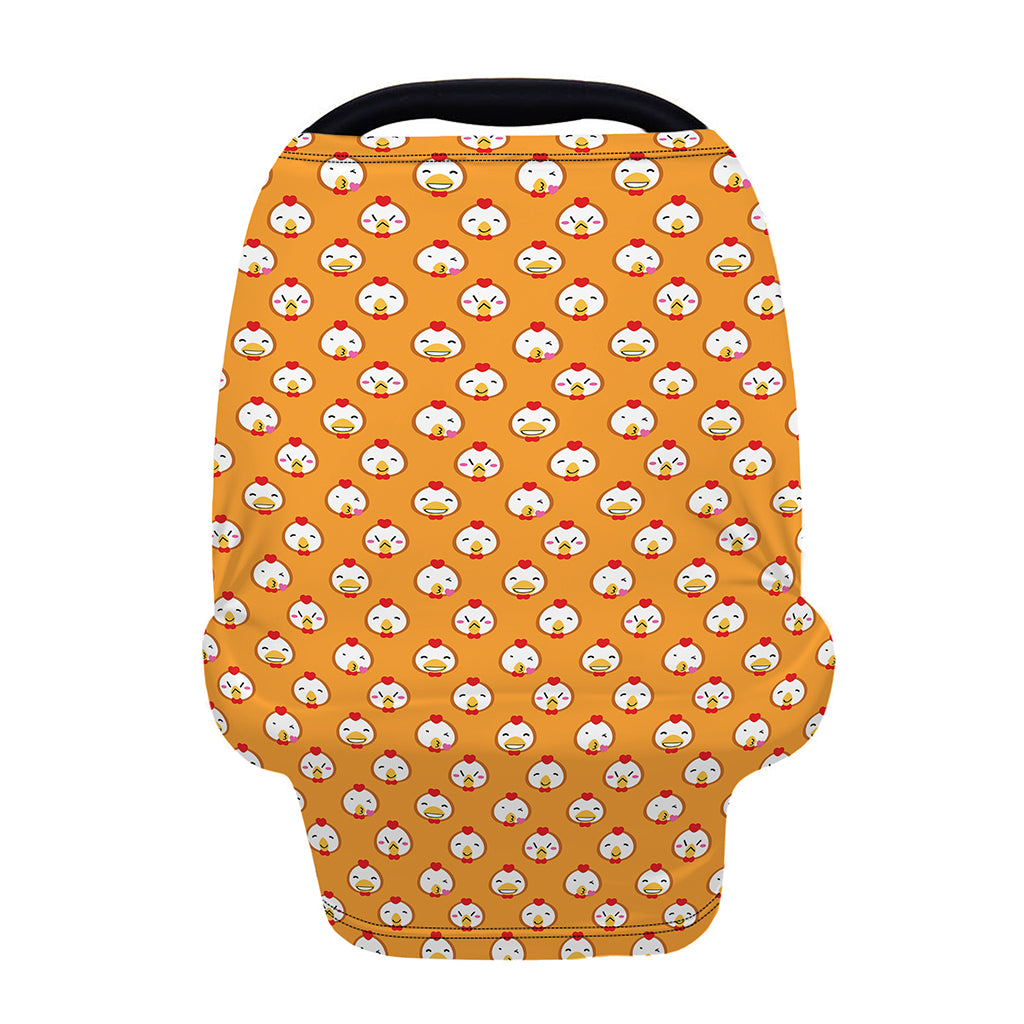 Cute Chicken Emoji Pattern Print Baby Seat Cover