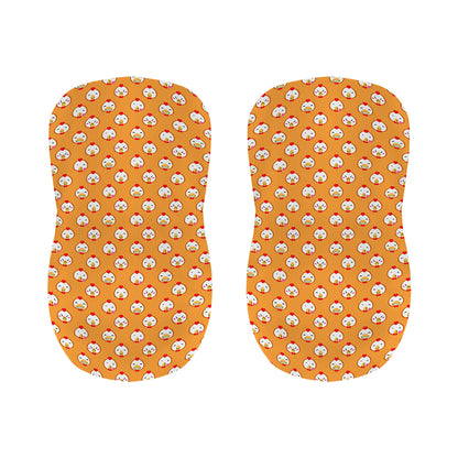 Cute Chicken Emoji Pattern Print Bar Stool Covers