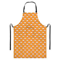 Cute Chicken Emoji Pattern Print Bib Apron With Pocket