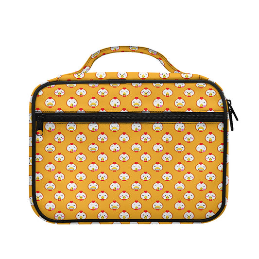 Cute Chicken Emoji Pattern Print Briefcase Bible Bag