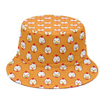 Cute Chicken Emoji Pattern Print Bucket Hat