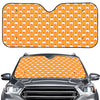 Cute Chicken Emoji Pattern Print Car Windshield Sun Shade