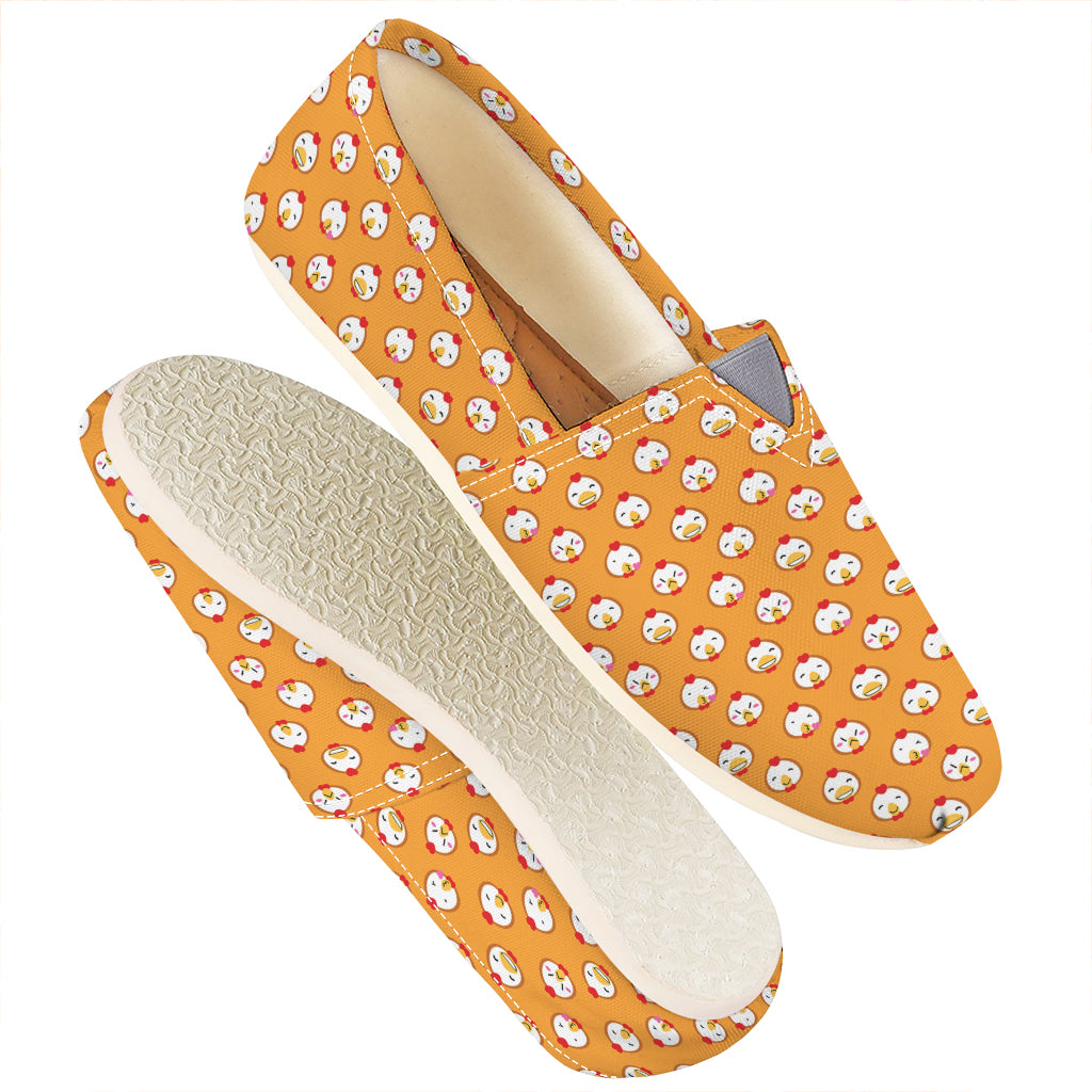 Cute Chicken Emoji Pattern Print Casual Shoes