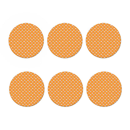 Cute Chicken Emoji Pattern Print Coaster Set
