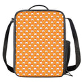 Cute Chicken Emoji Pattern Print Crossbody Lunch Bag